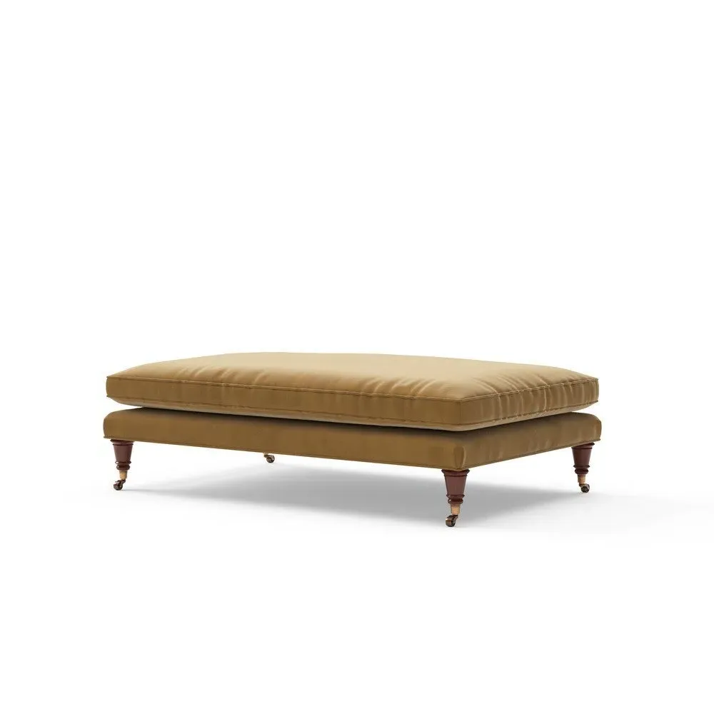 Foot Stool - Mustard, Matt Velvet