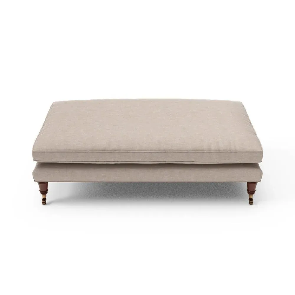 Foot Stool - Natural, Eco Chenille