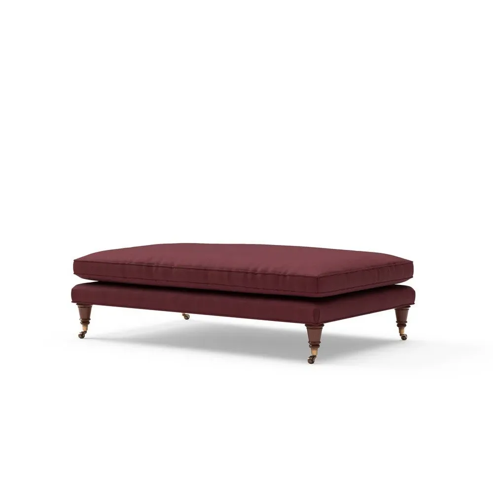 Foot Stool - Rosehip, House Linen Mix