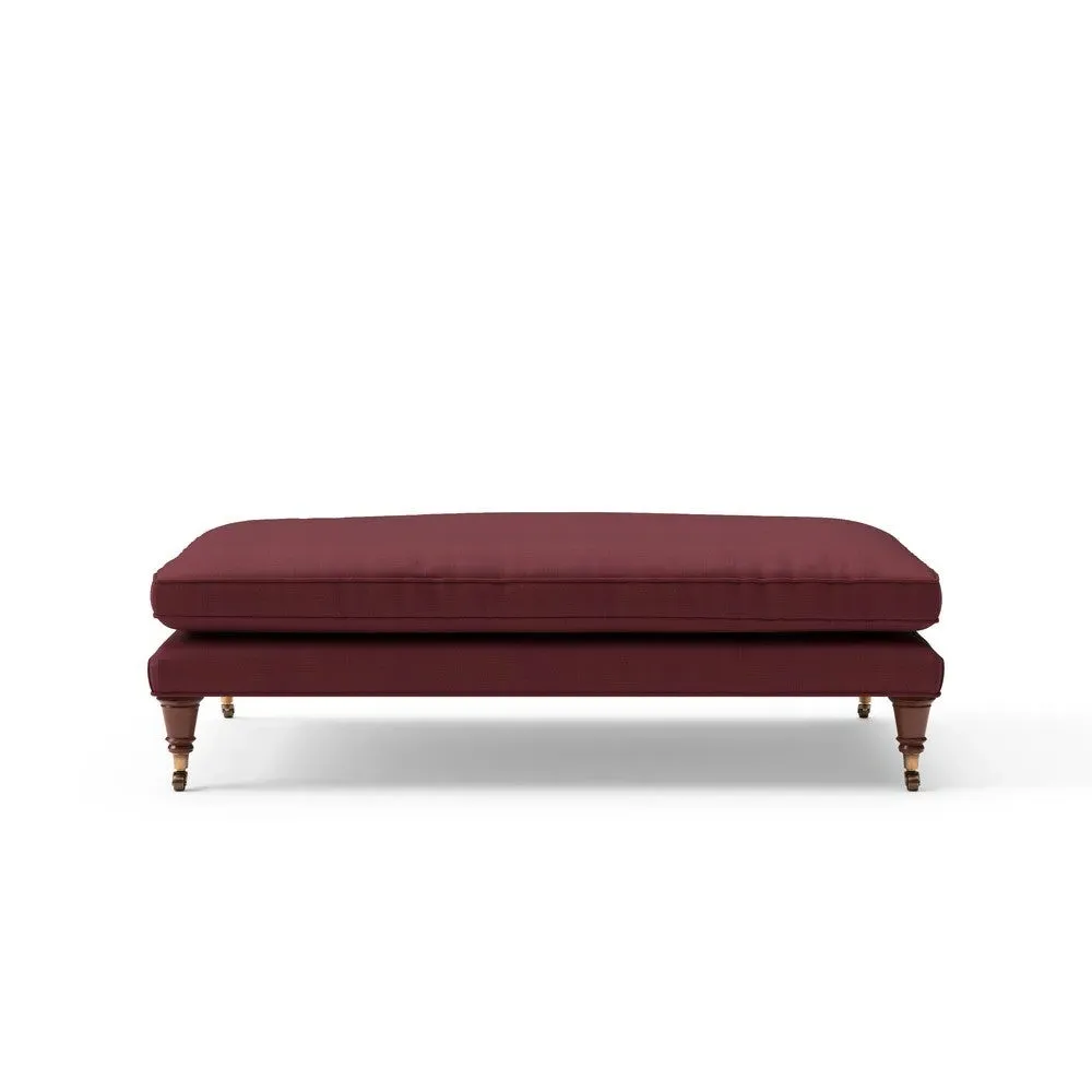 Foot Stool - Rosehip, House Linen Mix