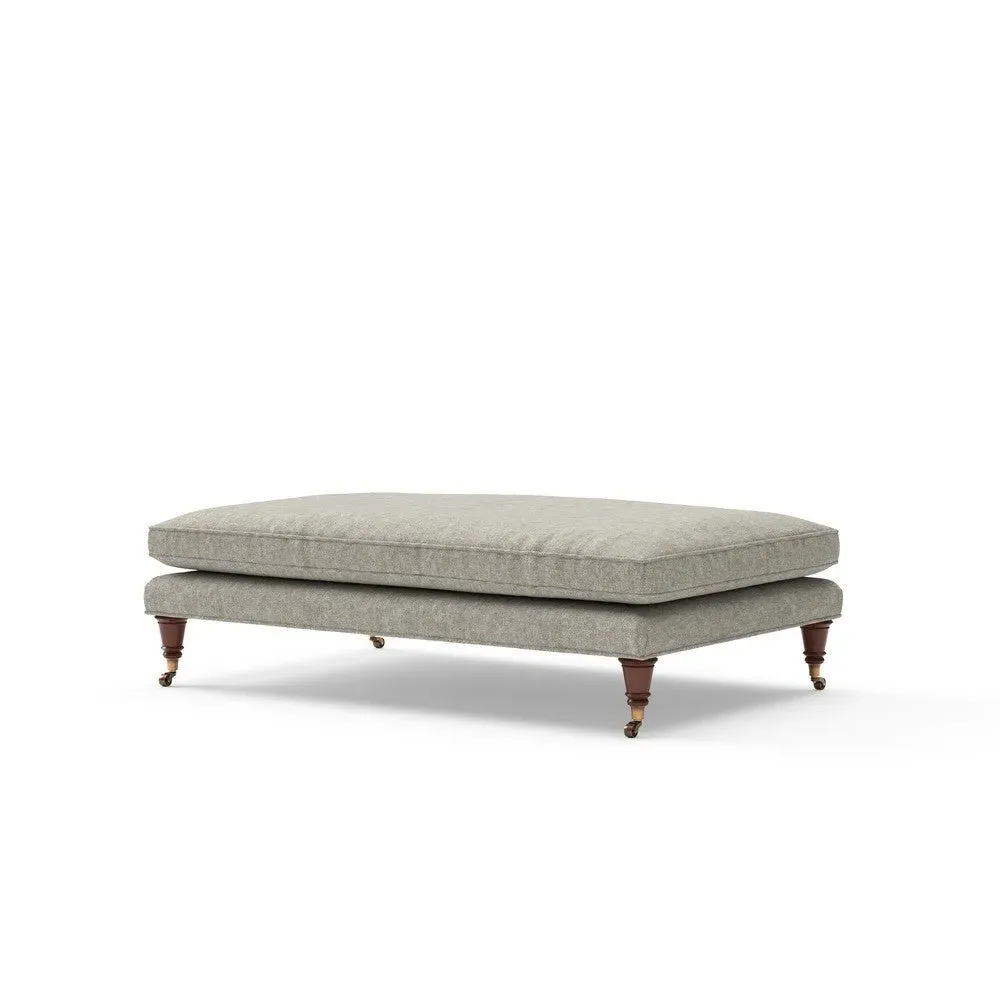 Foot Stool with Castor Feet - Lichen, Aquaclean Oxford