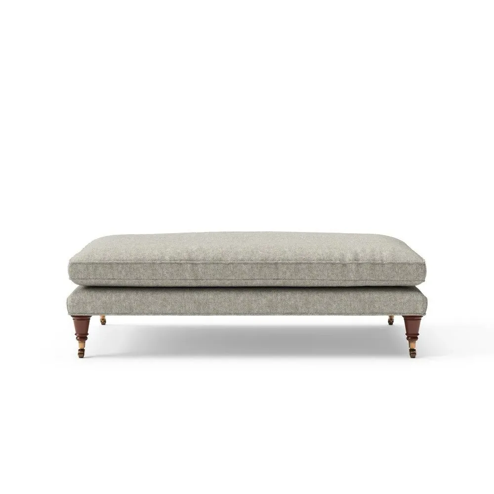 Foot Stool with Castor Feet - Lichen, Aquaclean Oxford