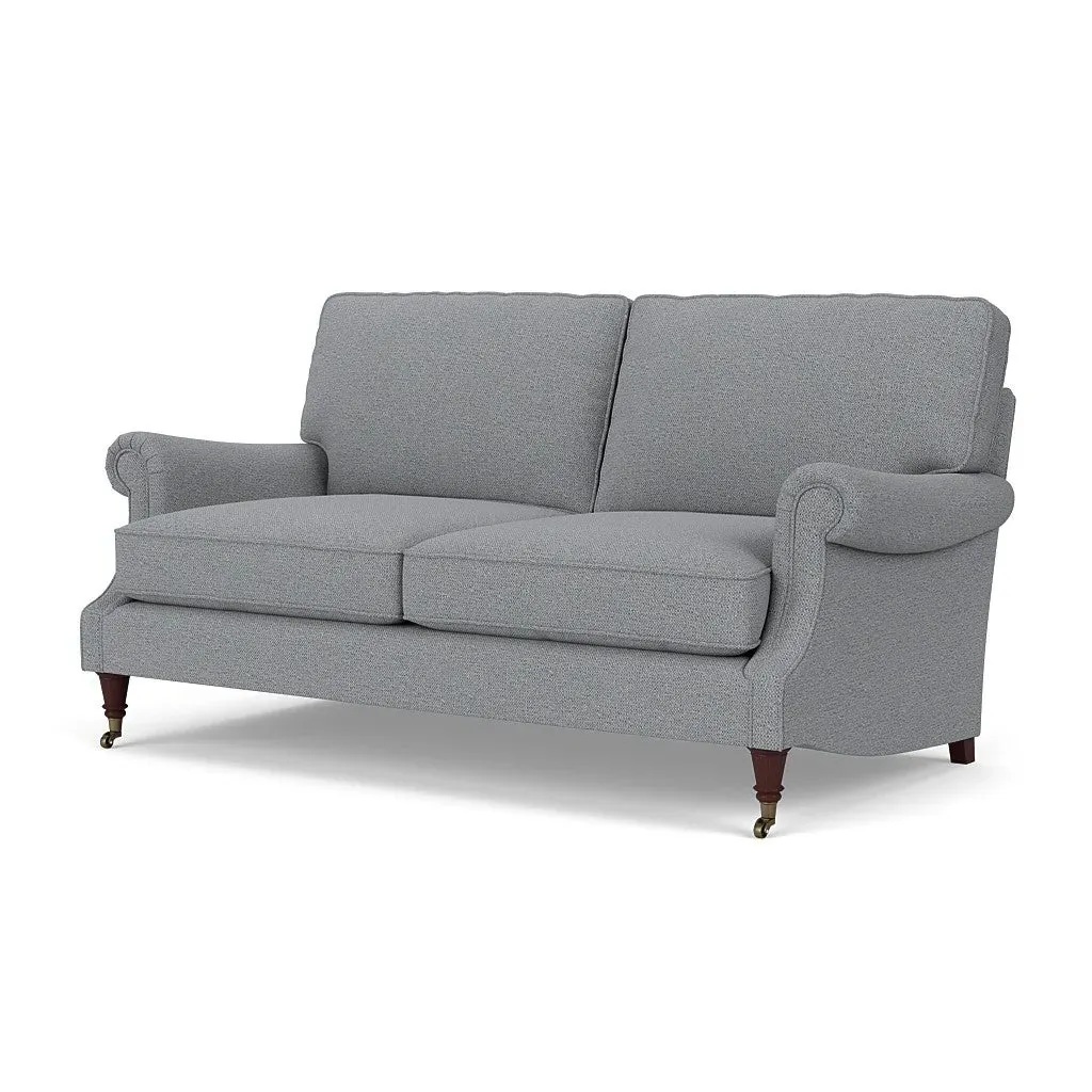 3-Seater High Back Sofa - Blue Marl