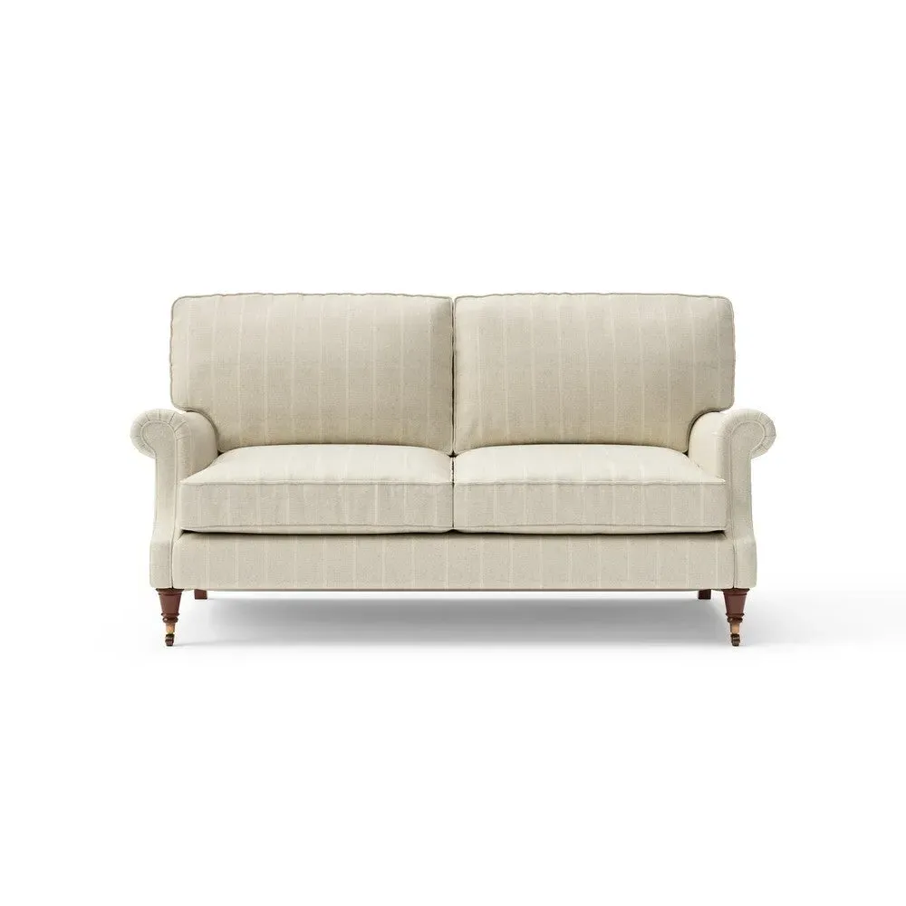 3-Seater High Back Sofa - Natural, Compton Stripe