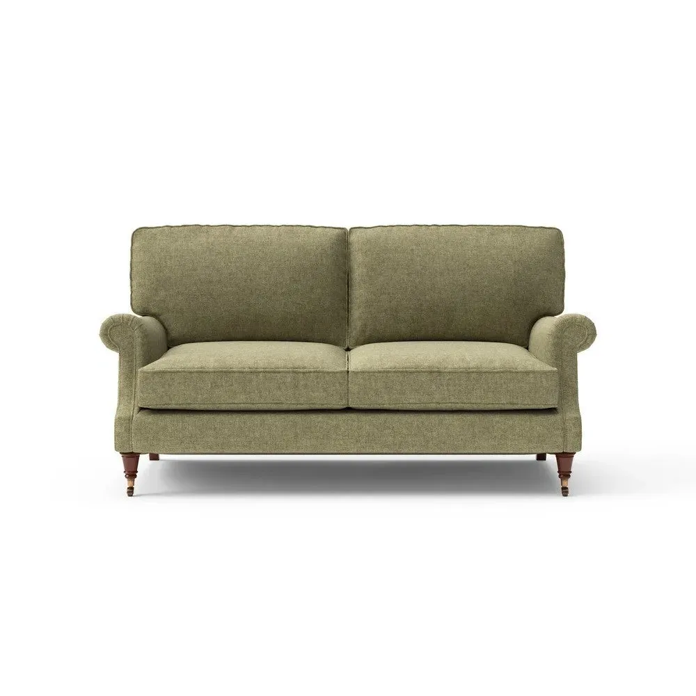 3-Seater High Back Sofa - Sage, Aquaclean Oxford image