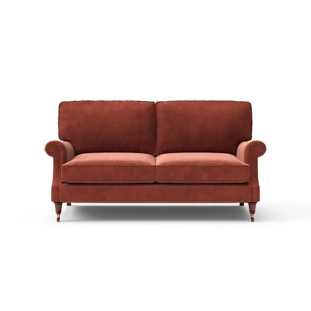 3-Seater Sofa - Red, Velvet image