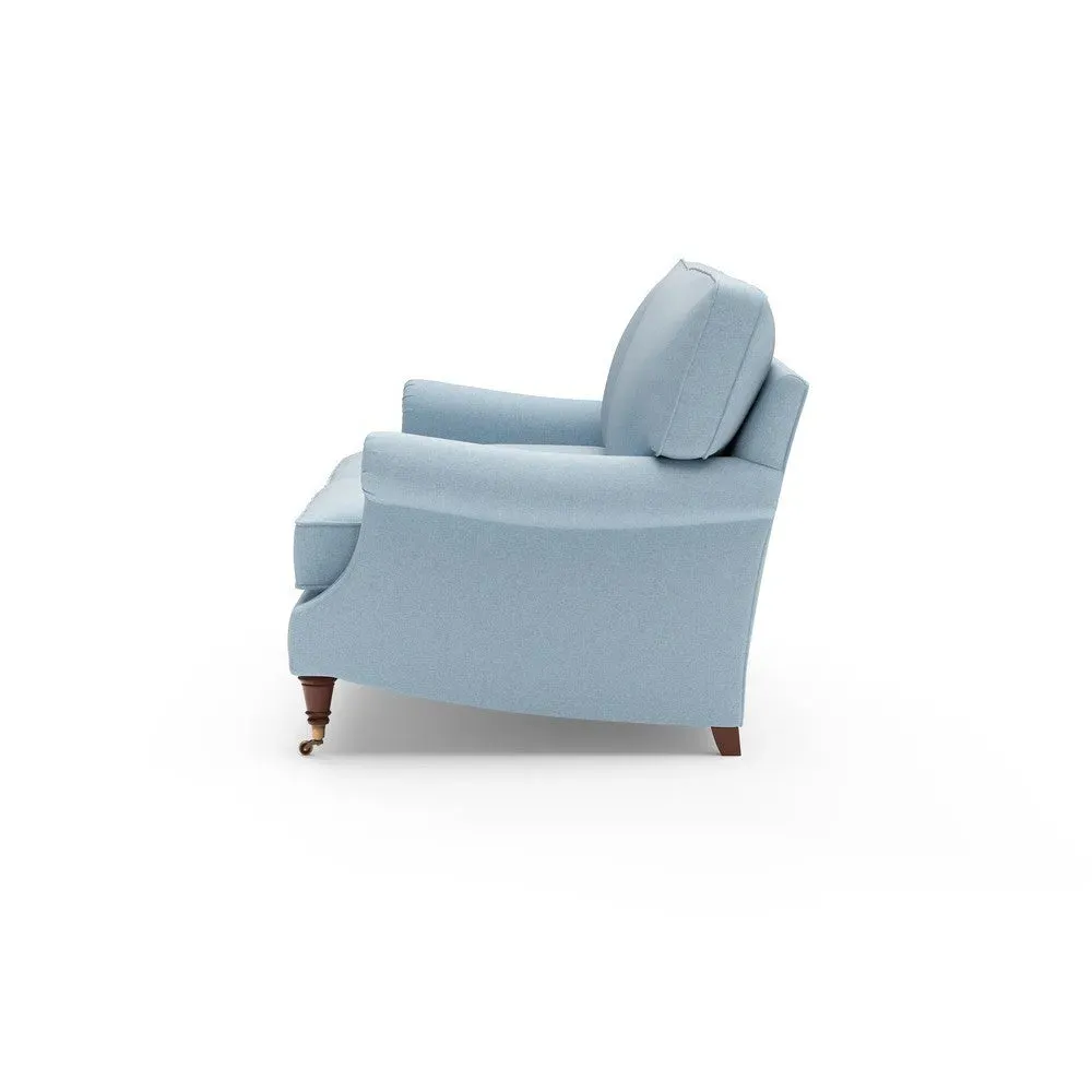 3-Seater Sofa - Sky Blue, House Linen Mix