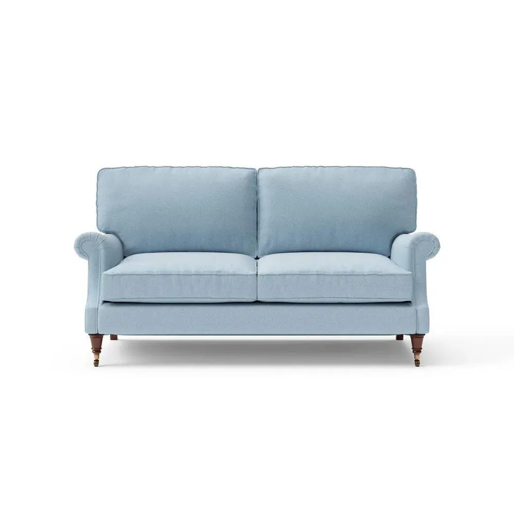 3-Seater Sofa - Sky Blue, House Linen Mix