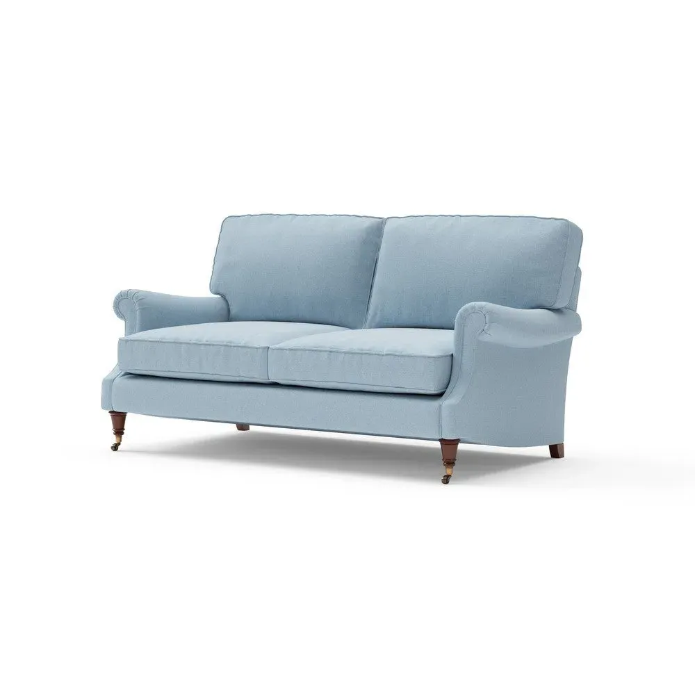 3-Seater Sofa - Sky Blue, House Linen Mix