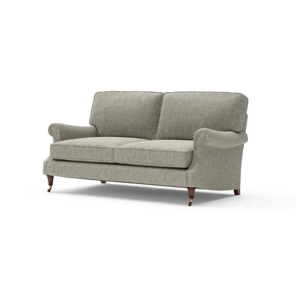 3-Seater Sofa with High Back - Green, Aquaclean Oxford