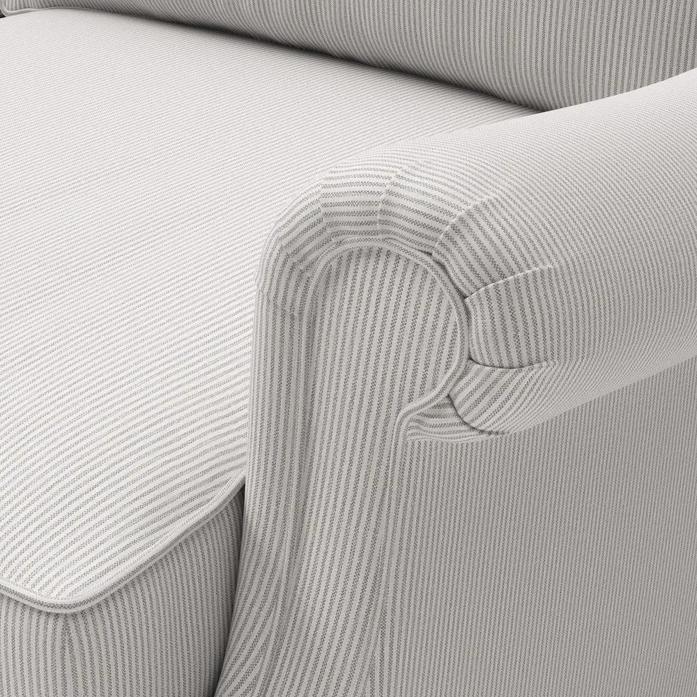 3-Seater Sofa with High Back - Grey