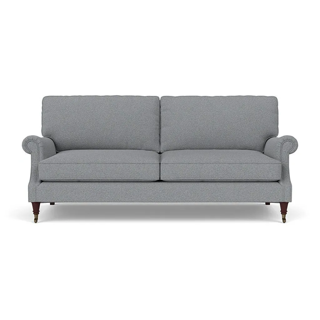 4-Seater High Back Sofa - Blue Marl