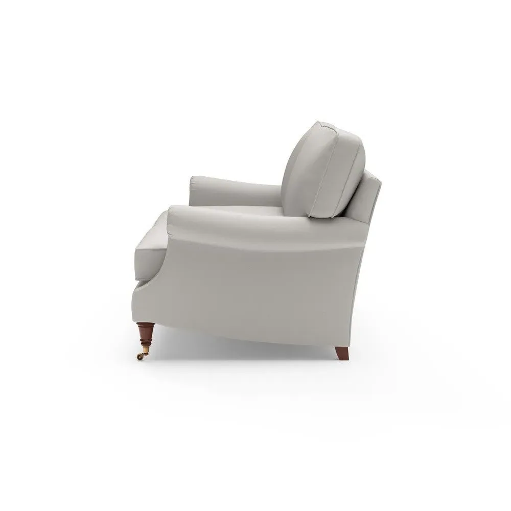 Taylor High Back 4-Seater Sofa - Dove Grey, Linen Mix by The Cotswold Company, image 7