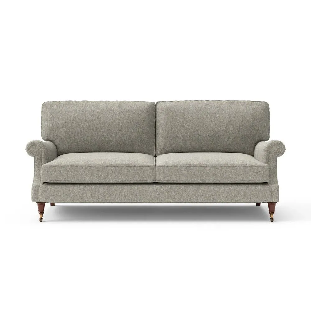 4-Seater High Back Sofa - Green, Aquaclean Oxford image