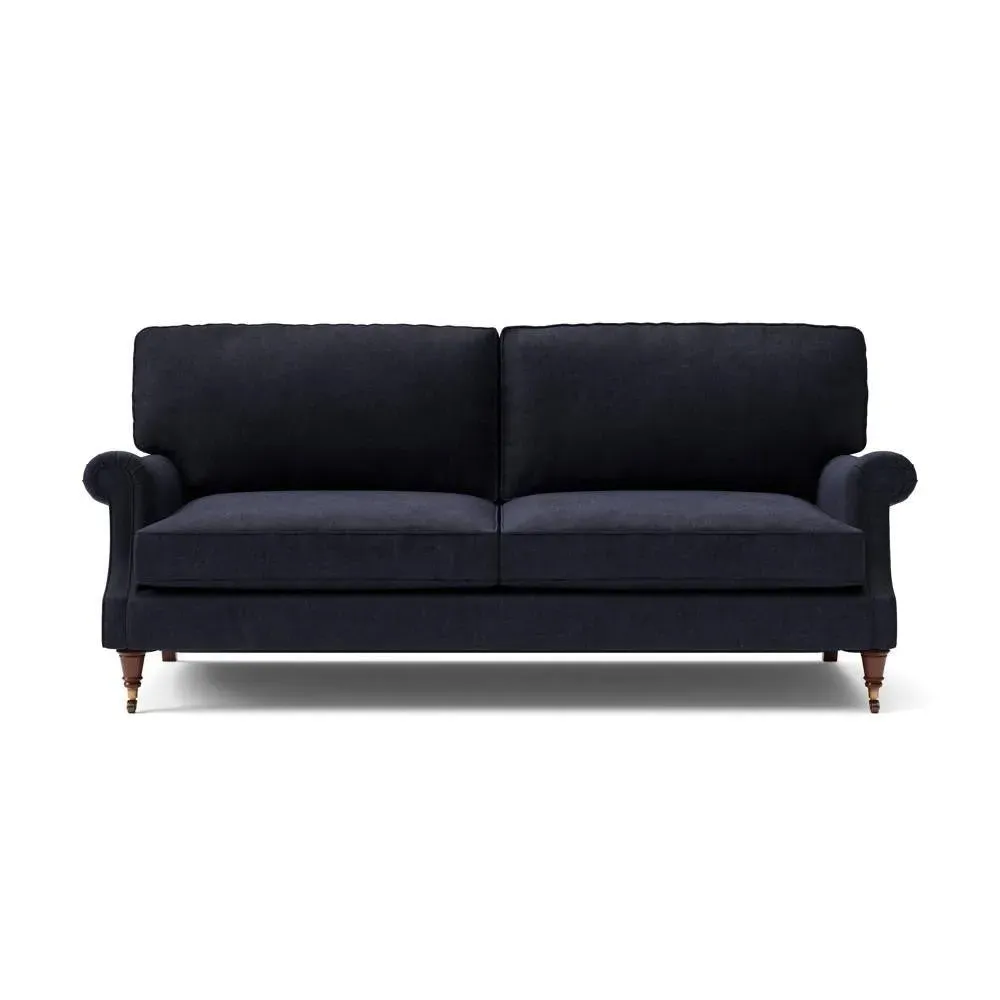 4-Seater High Back Sofa - Ink, Eco Chenille