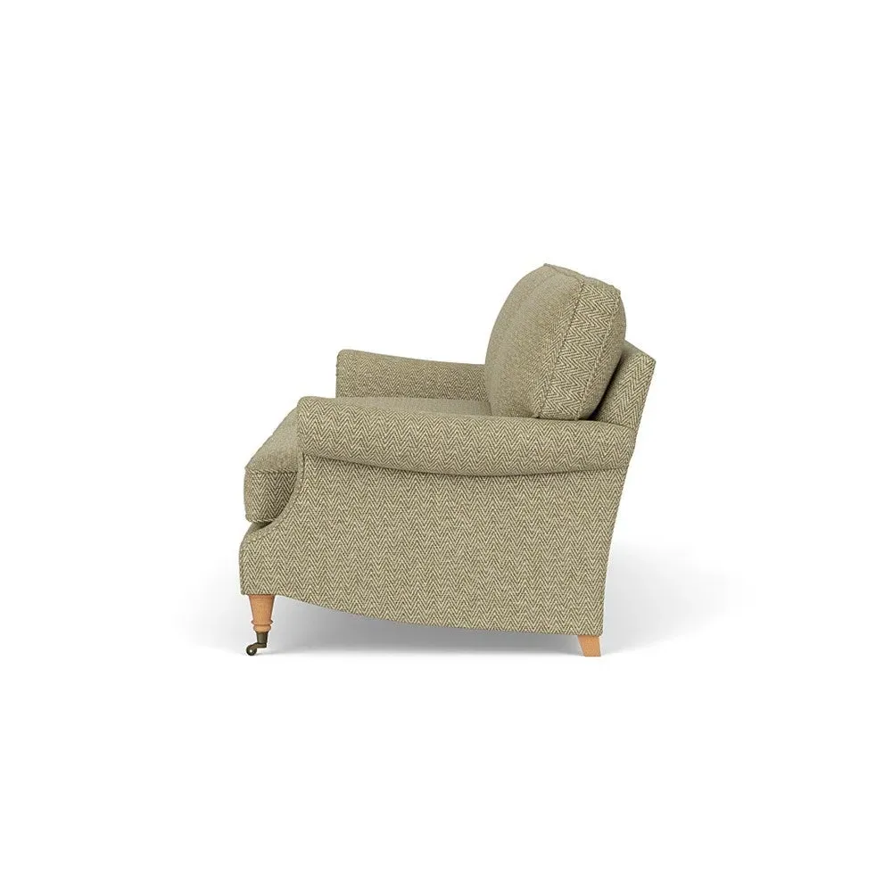 4-Seater Sofa - Apple, Herringbone Weave
