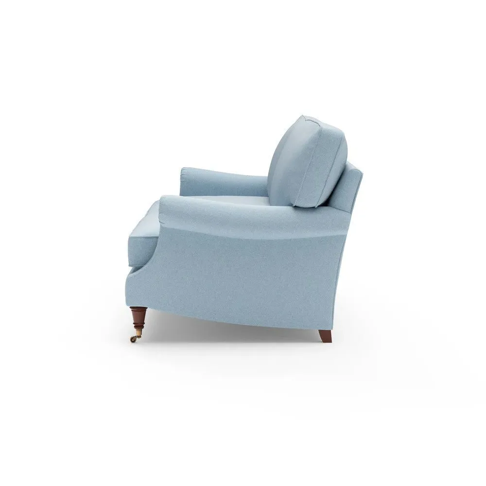 4-Seater Sofa - Sky Blue, House Linen Mix
