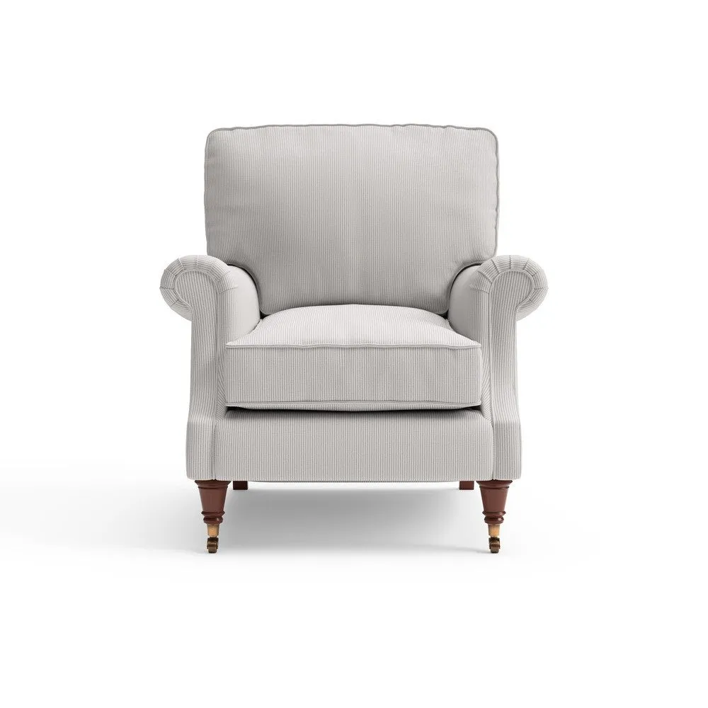 Armchair Broadway Stripe - Grey