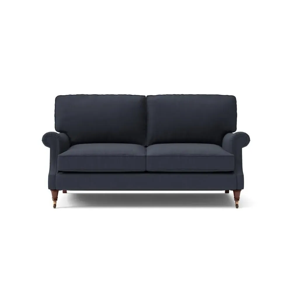 High Back 3-Seater Sofa - Ink, House Linen Mix