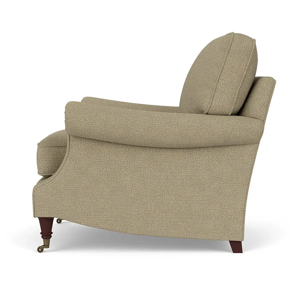 High Back Armchair - Green Marl, House Weave
