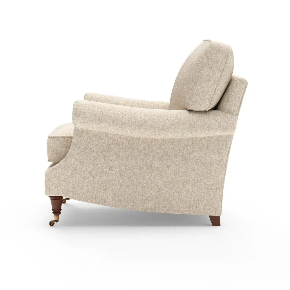 Taylor High Back Armchair - Natural, Aquaclean Oxford by The Cotswold Company, image 7