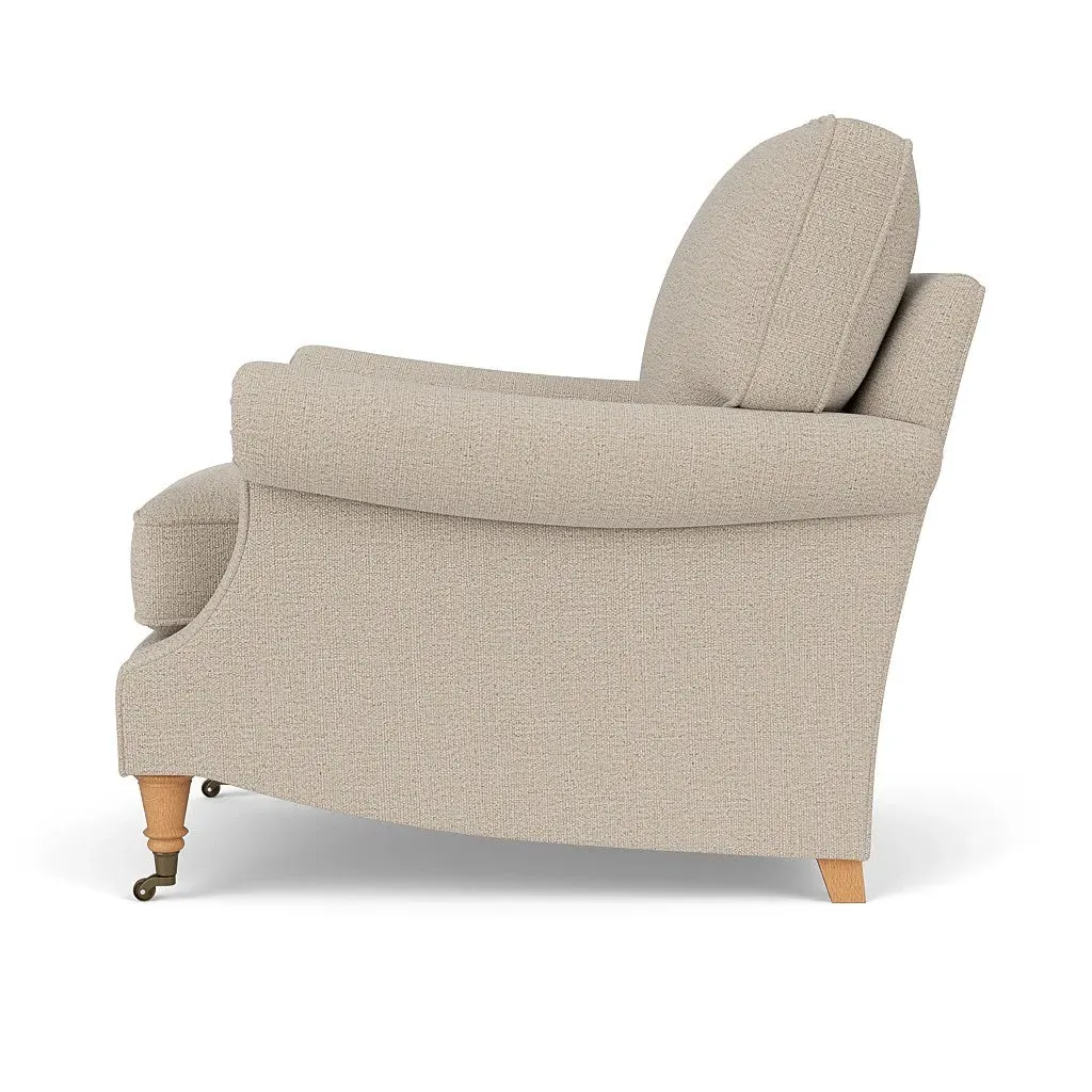 Taylor High Back Armchair - Natural, Rustic Weave by The Cotswold Company, image 3