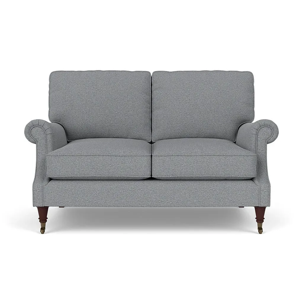 Large 2-Seater High Back Sofa - Blue Marl, House Weave image