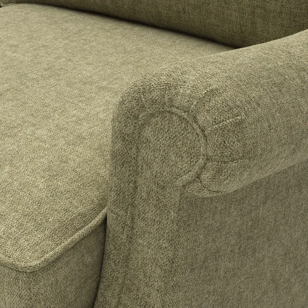 Large 2-Seater High Back Sofa - Sage, Aquaclean Oxford by The Cotswold Company, image 8