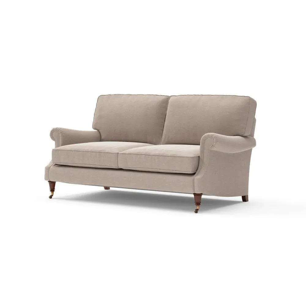 Taylor 3-Seater High Back Sofa - Natural, Eco Chenille