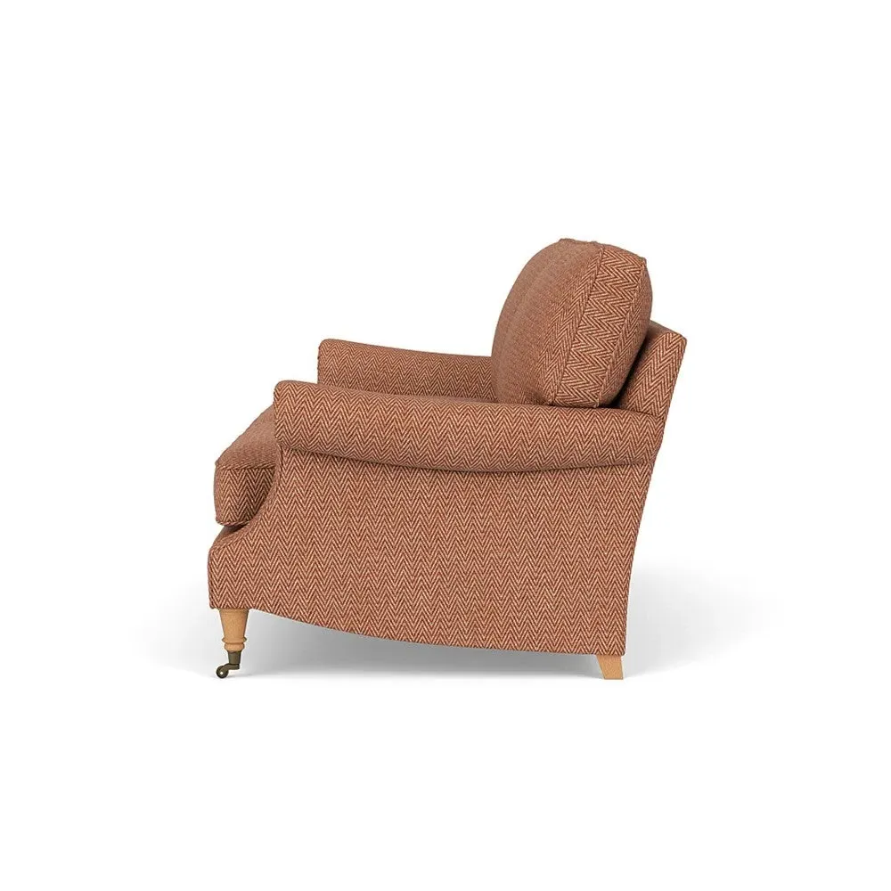 Taylor 3-Seater Sofa - Brick, Herringbone Weave