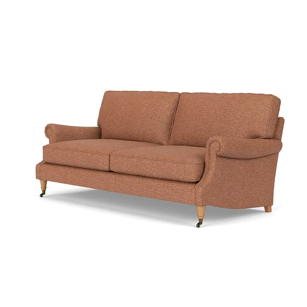 Taylor 4-Seater Sofa - Brick, Herringbone Weave