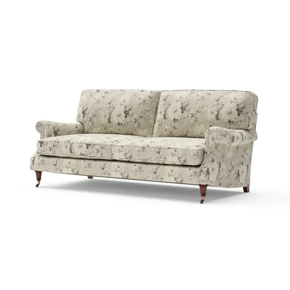 Taylor High Back 4-Seater Sofa - Clay, Broadway Floral