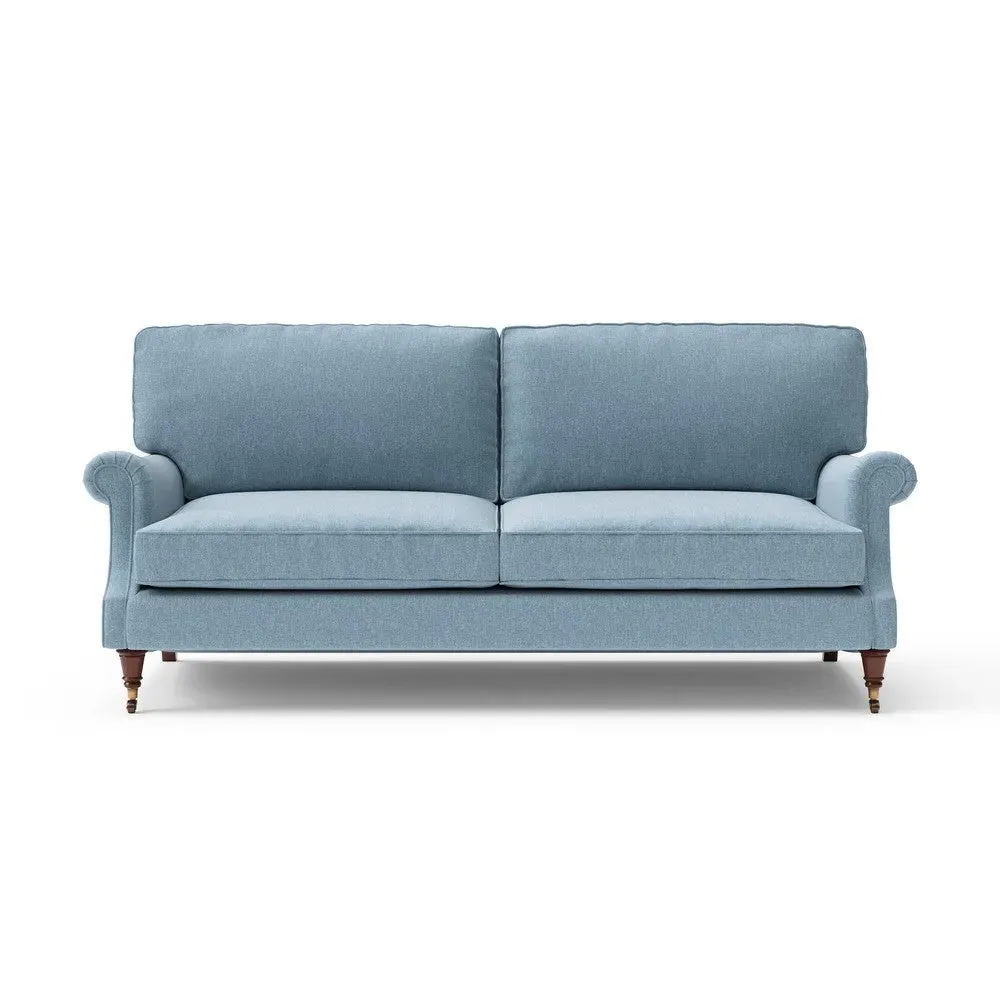 Taylor High Back 4-Seater Sofa - Teal, Rustic Weave image