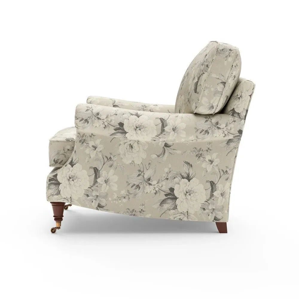 Taylor High Back Armchair - Clay, Broadway Floral