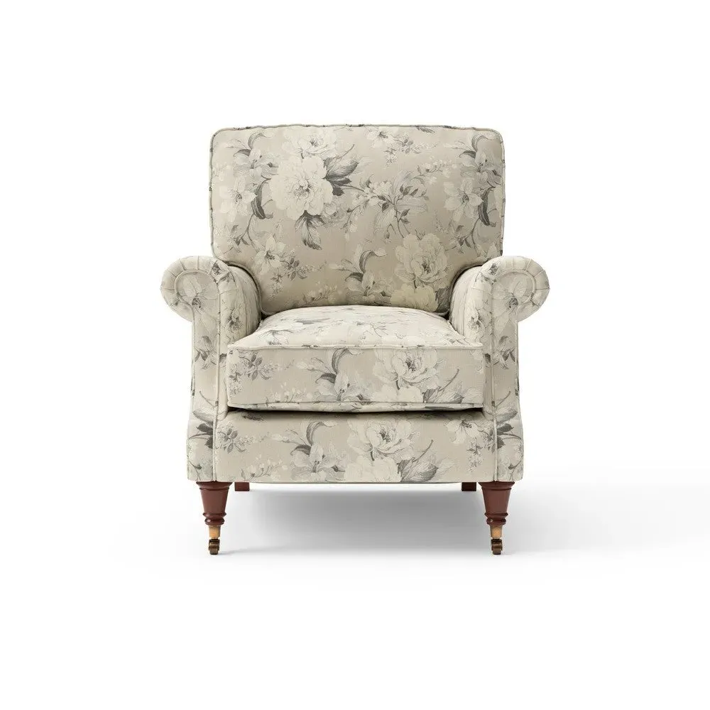 Taylor High Back Armchair - Clay, Broadway Floral image