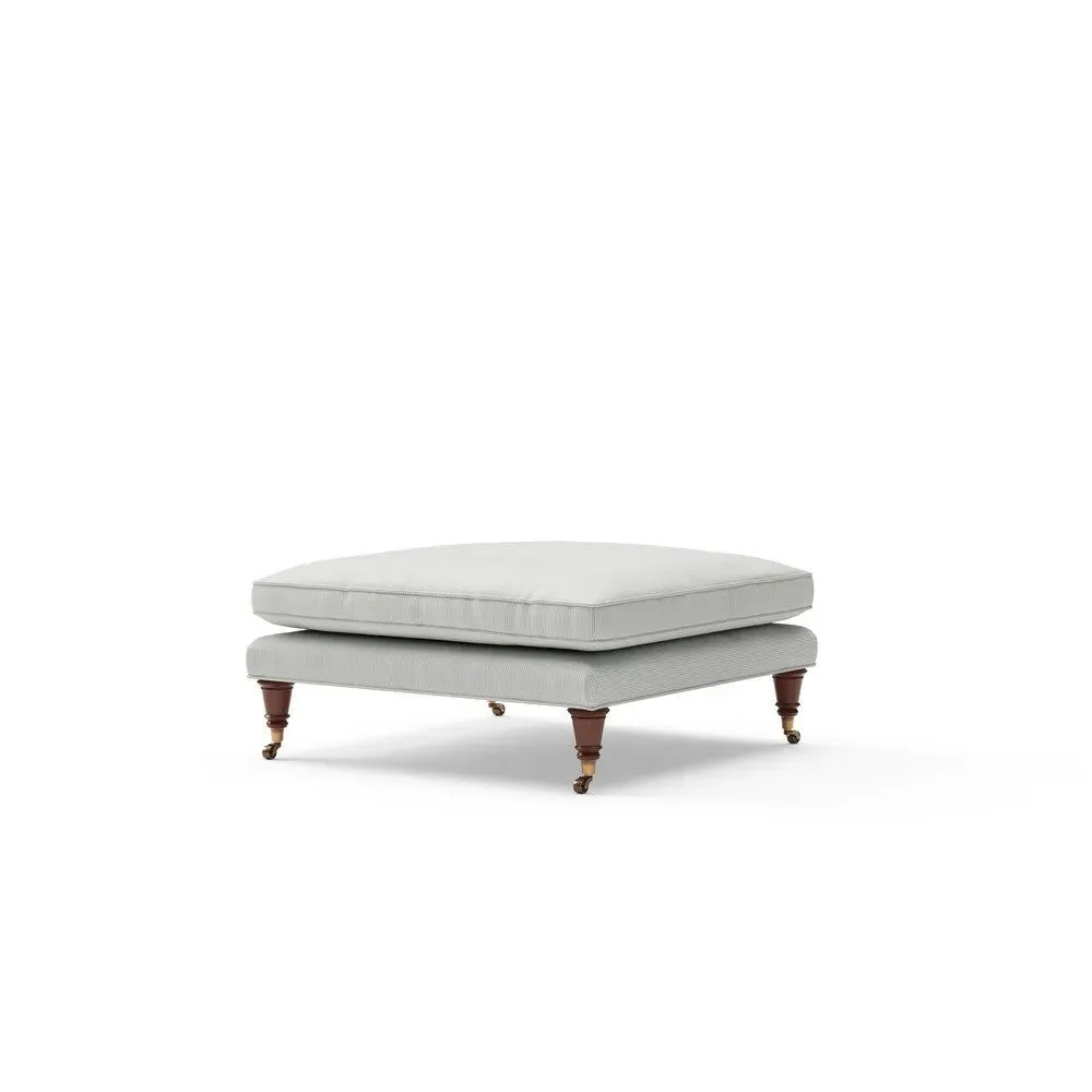 Foot Stool - Duck Egg, Broadway Stripe