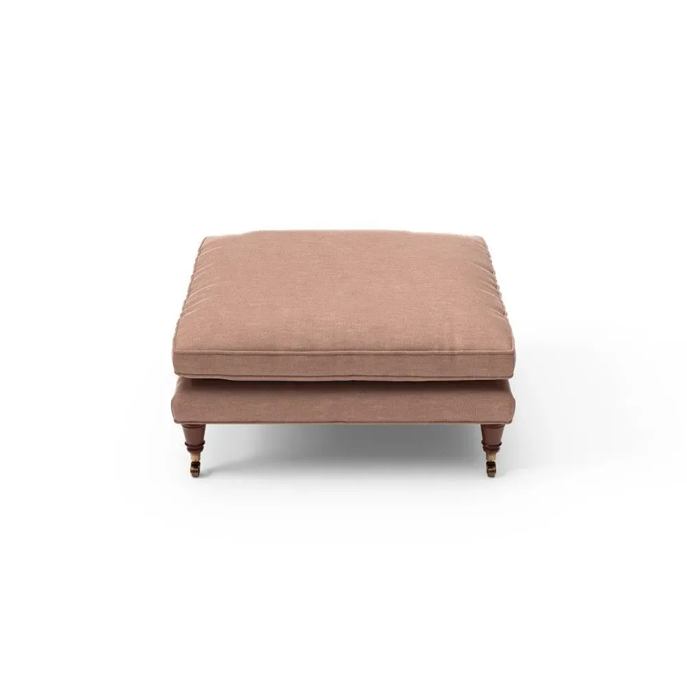 Foot Stool - Dusky Rose, Eco Chenille