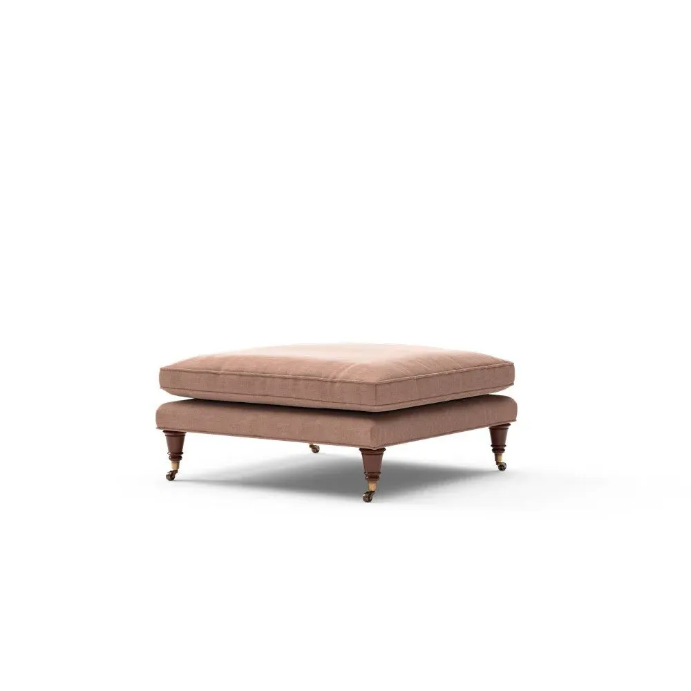 Foot Stool - Dusky Rose, Eco Chenille