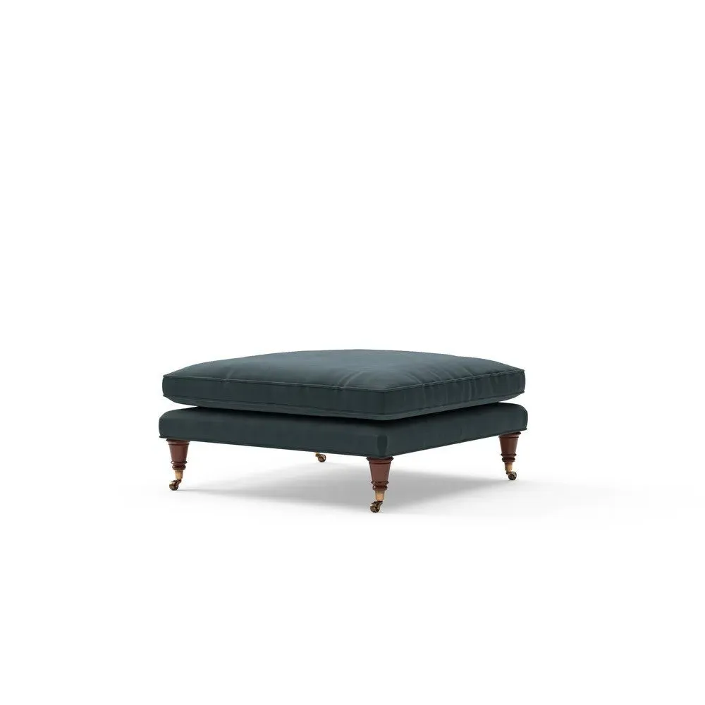 Foot Stool - Lake, Matt Velvet
