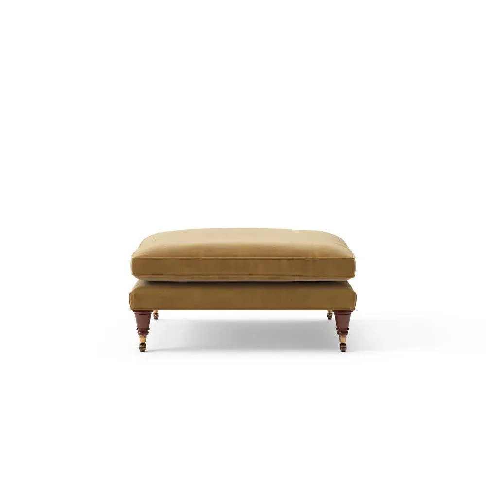 Foot Stool - Mustard, Matt Velvet