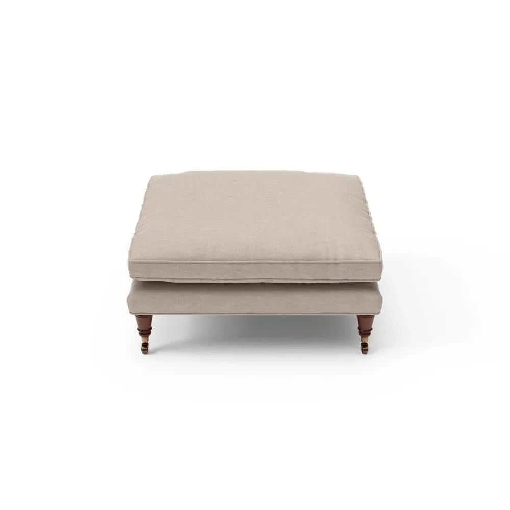 Foot Stool - Natural, Eco Chenille