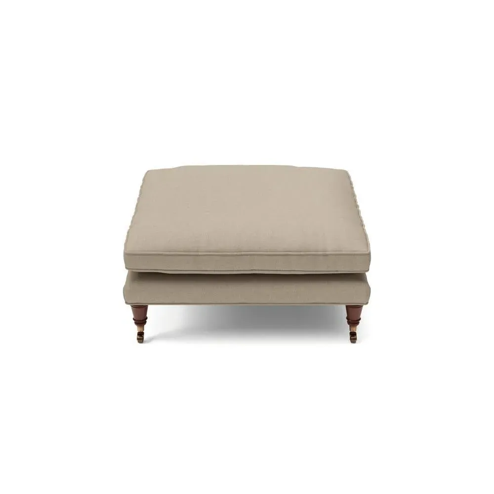Foot Stool - Natural, House Linen Mix