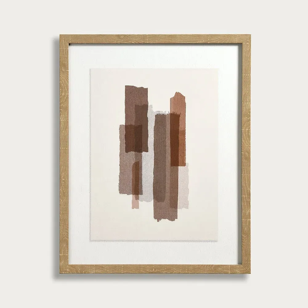 Tydis Framed Print - Linen, Solid Wood product