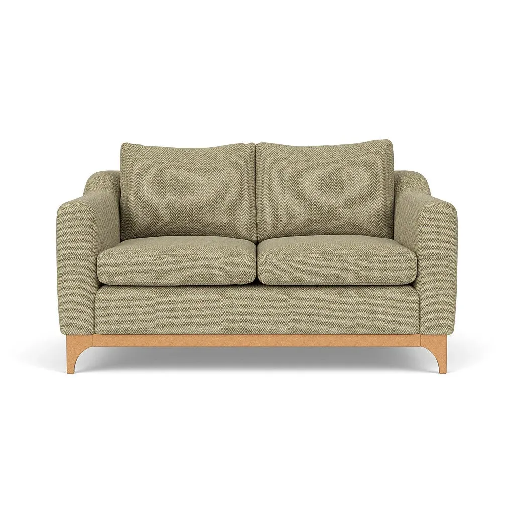 2-Seater Sofa - Apple, Herringbone Weave