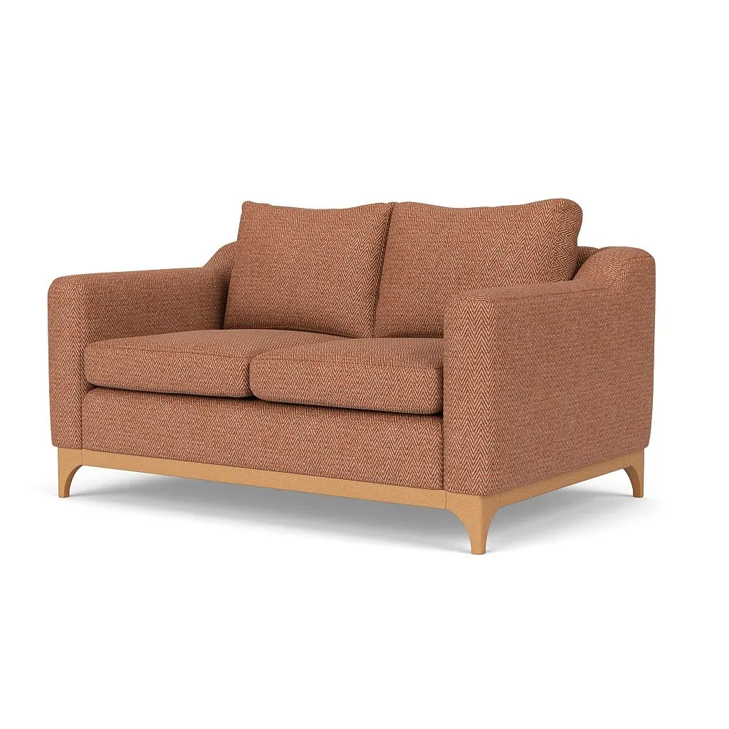 2-Seater Sofa - Brick, Herringbone Weave