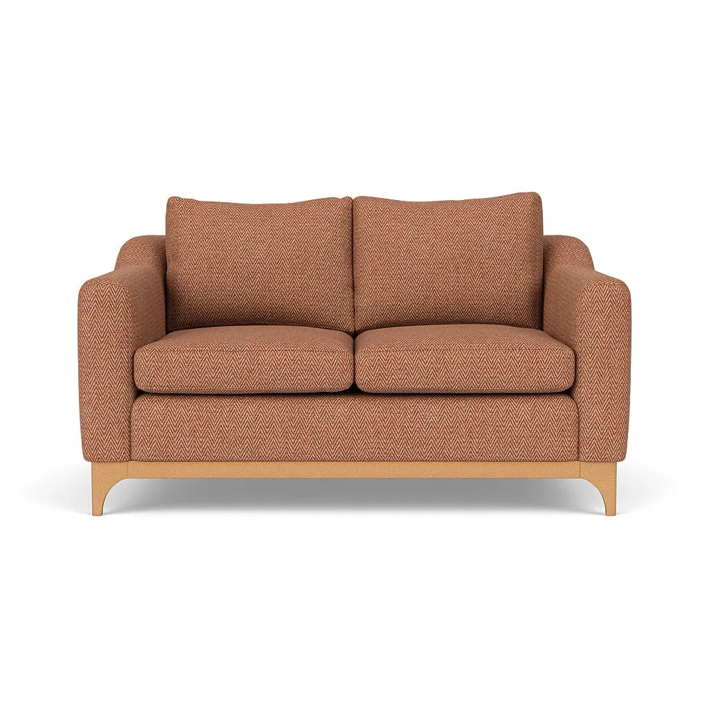 2-Seater Sofa - Brick, Herringbone Weave
