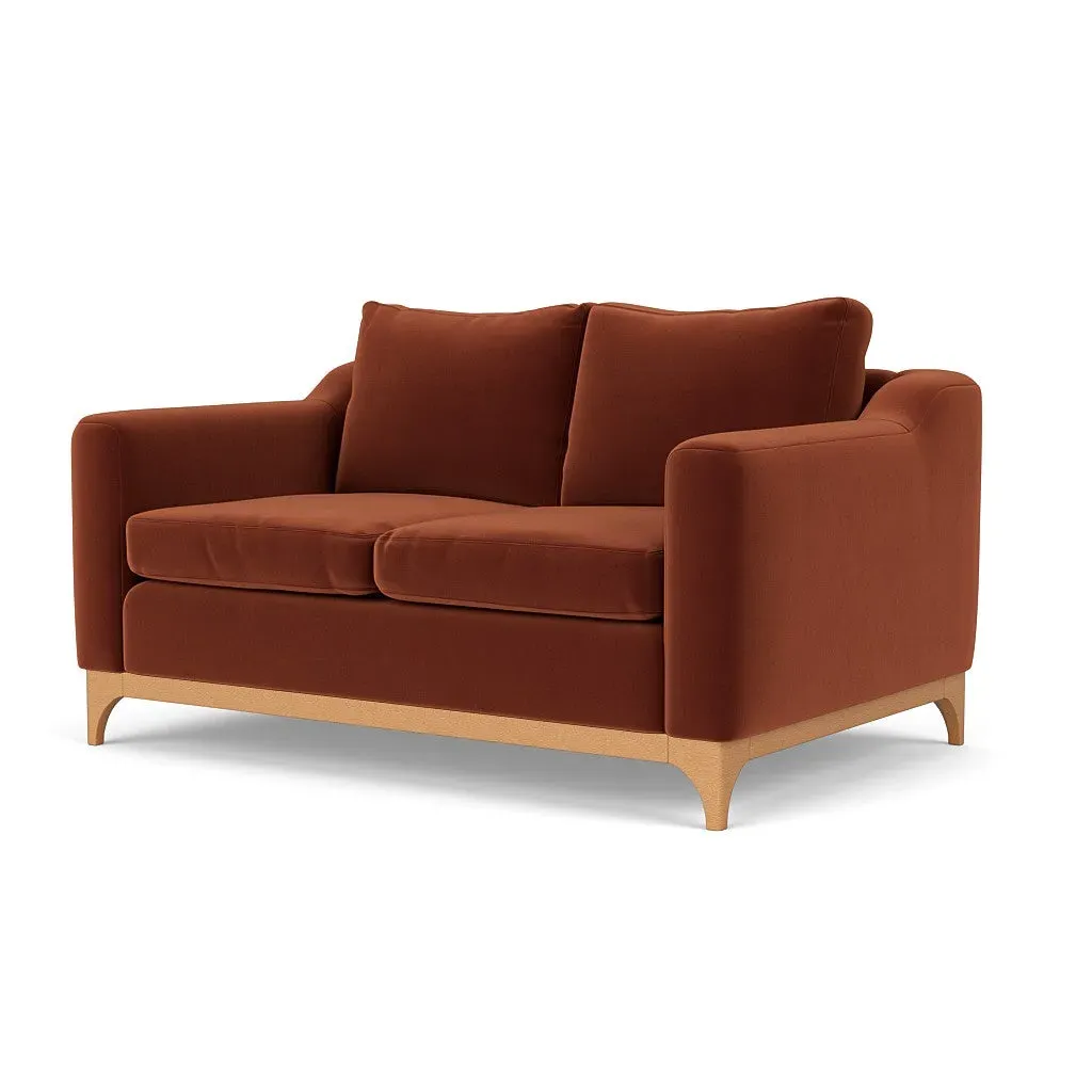 2-Seater Sofa - Brick, Matt Velvet