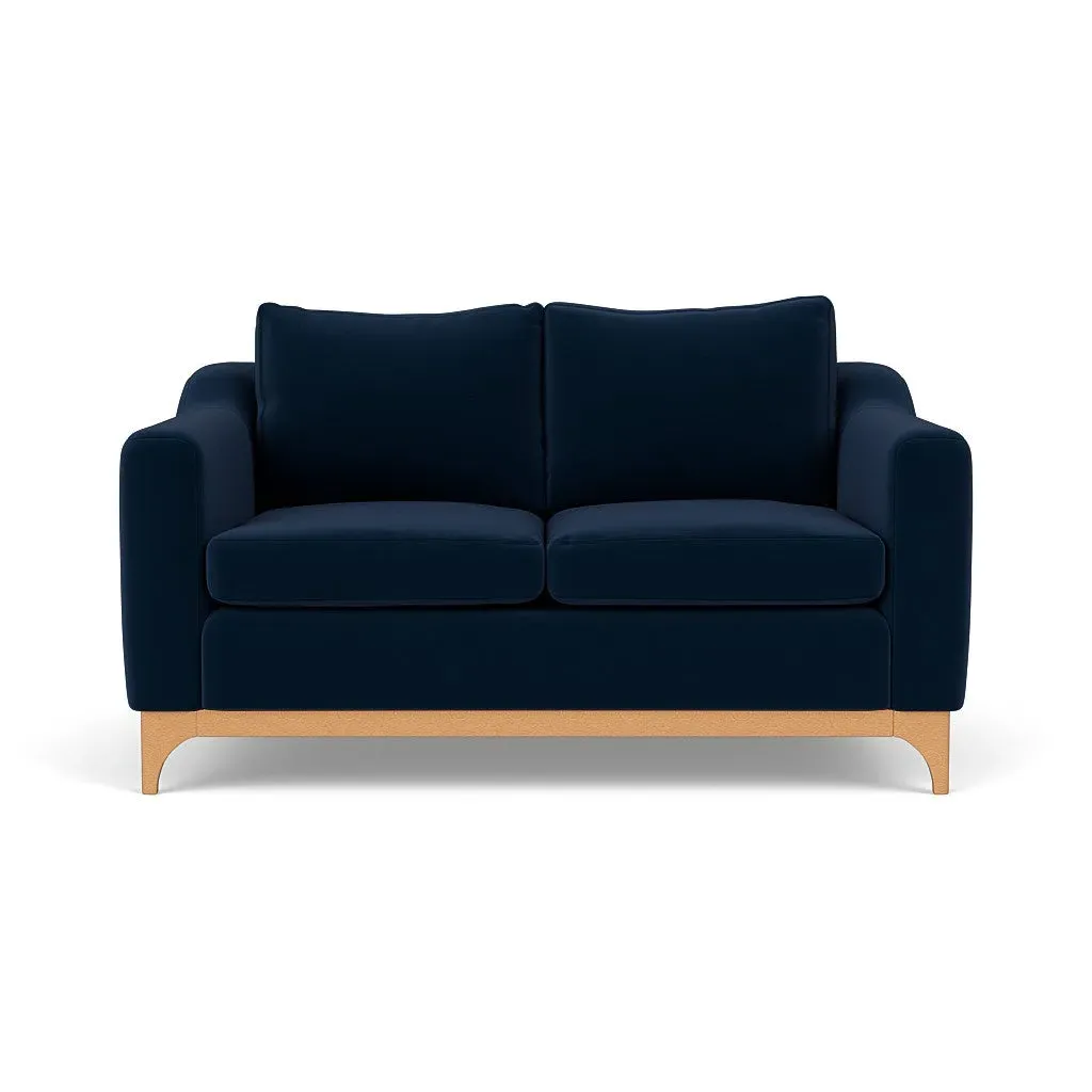 2-Seater Sofa - Deep Blue, Matt Velvet image