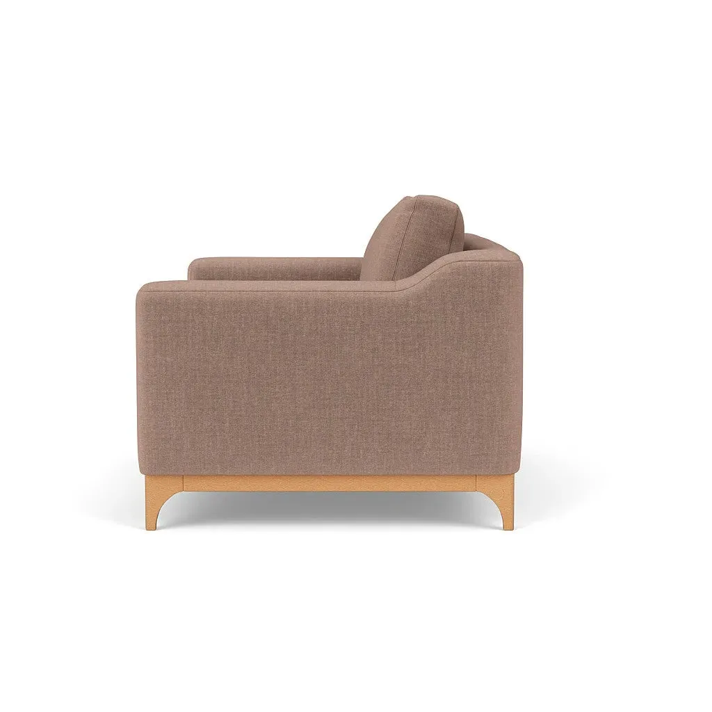 2-Seater Sofa - Dusky Rose, Eco Chenille