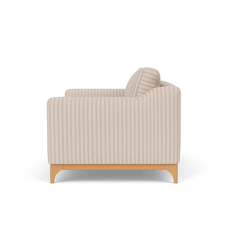 Kingham Stripe 2-Seater Sofa - Flax by The Cotswold Company, image 3